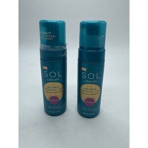 2PK SOL By Jergens No Wait Tropical Tan Tinted Mouse ~ MEDIUM ~ 5 FL OZ EA